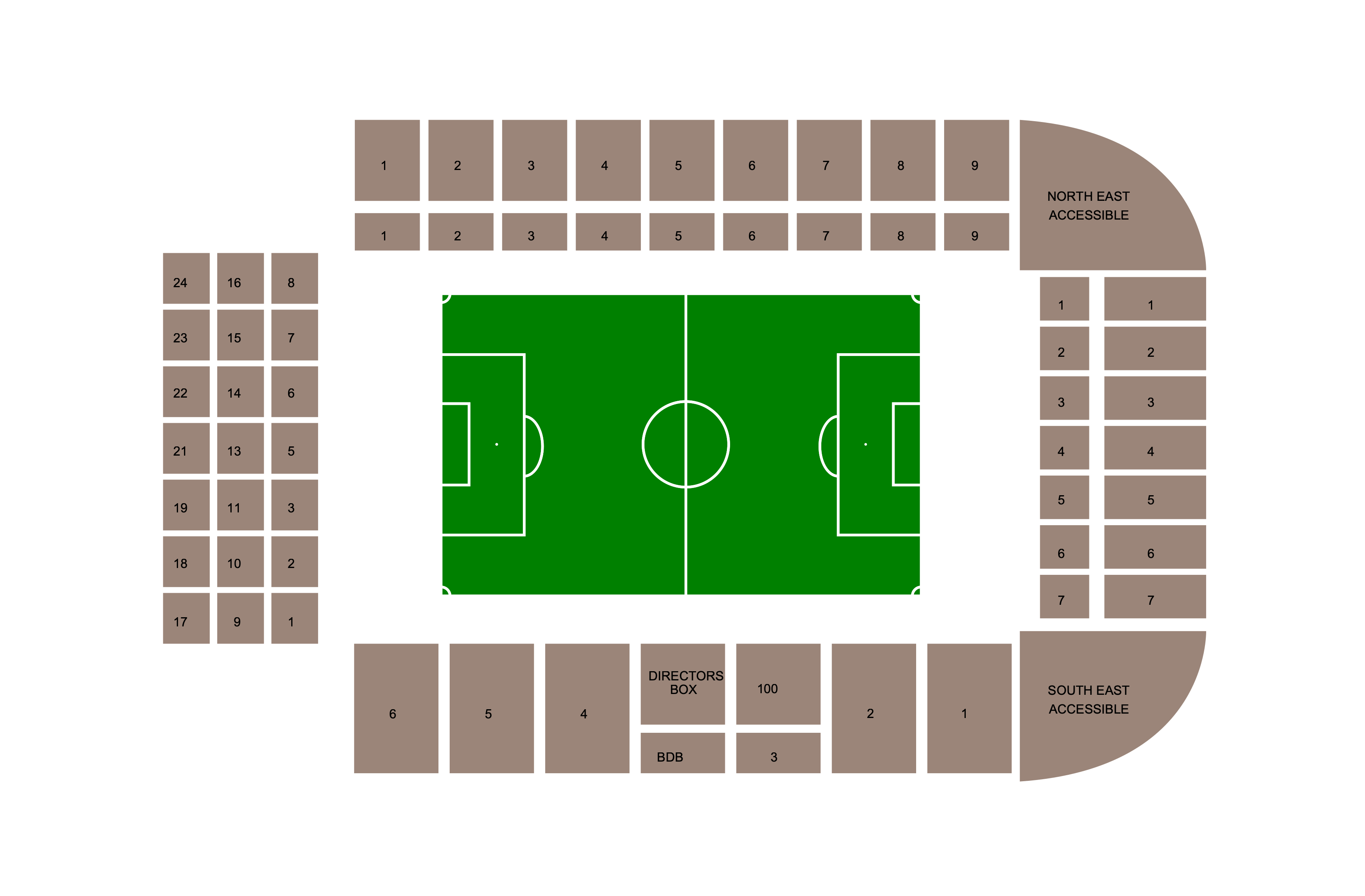 Turf Moor venue plan