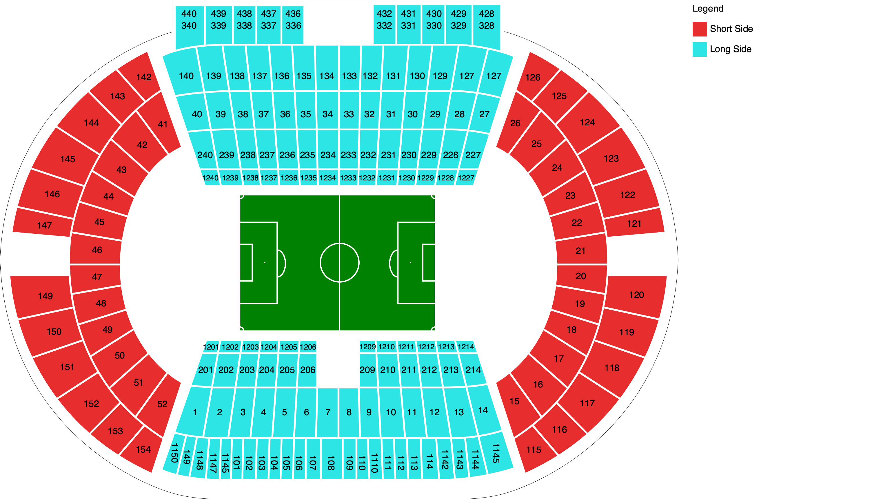 Venue map with category legend