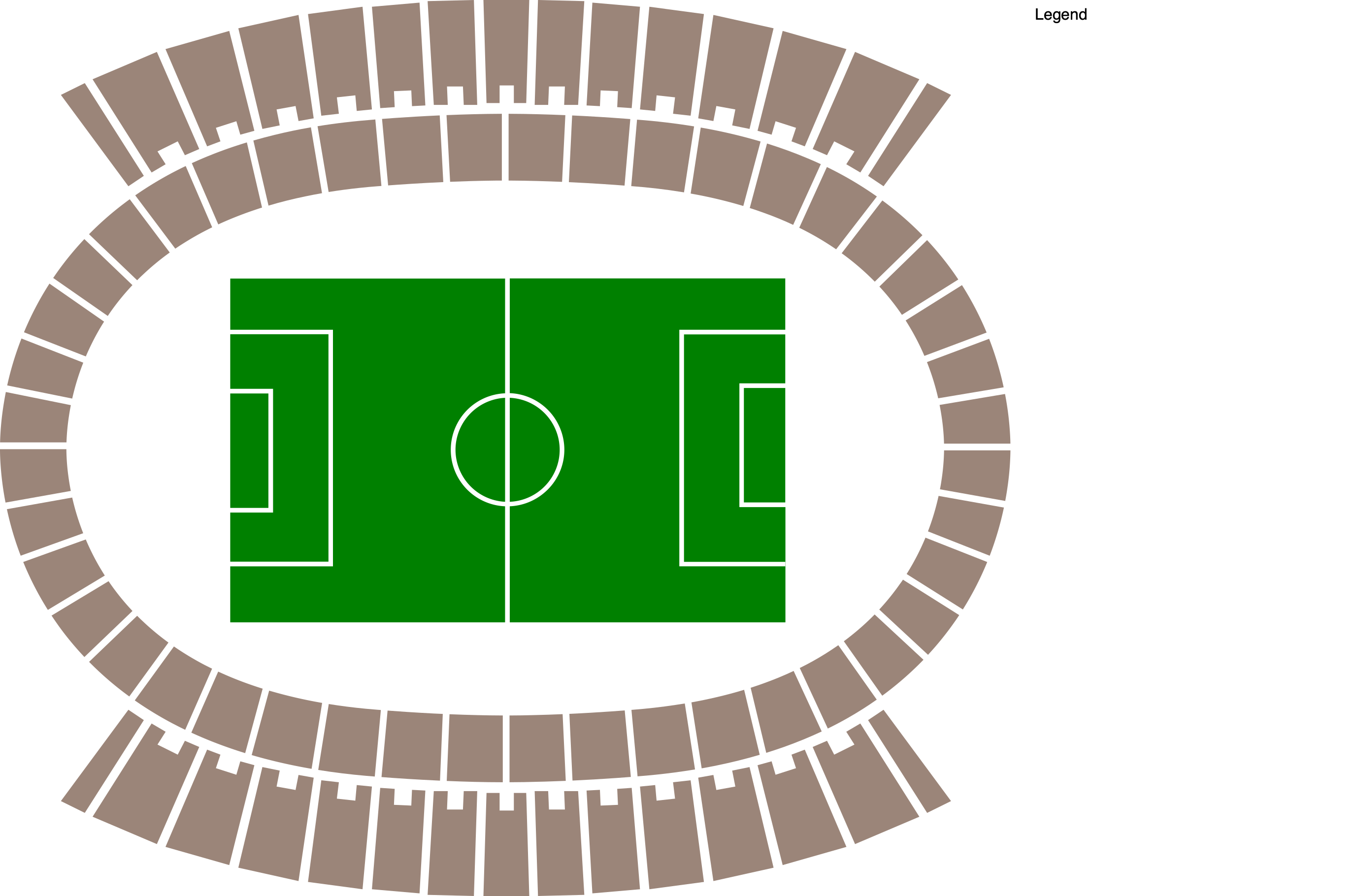 Venue map with category legend