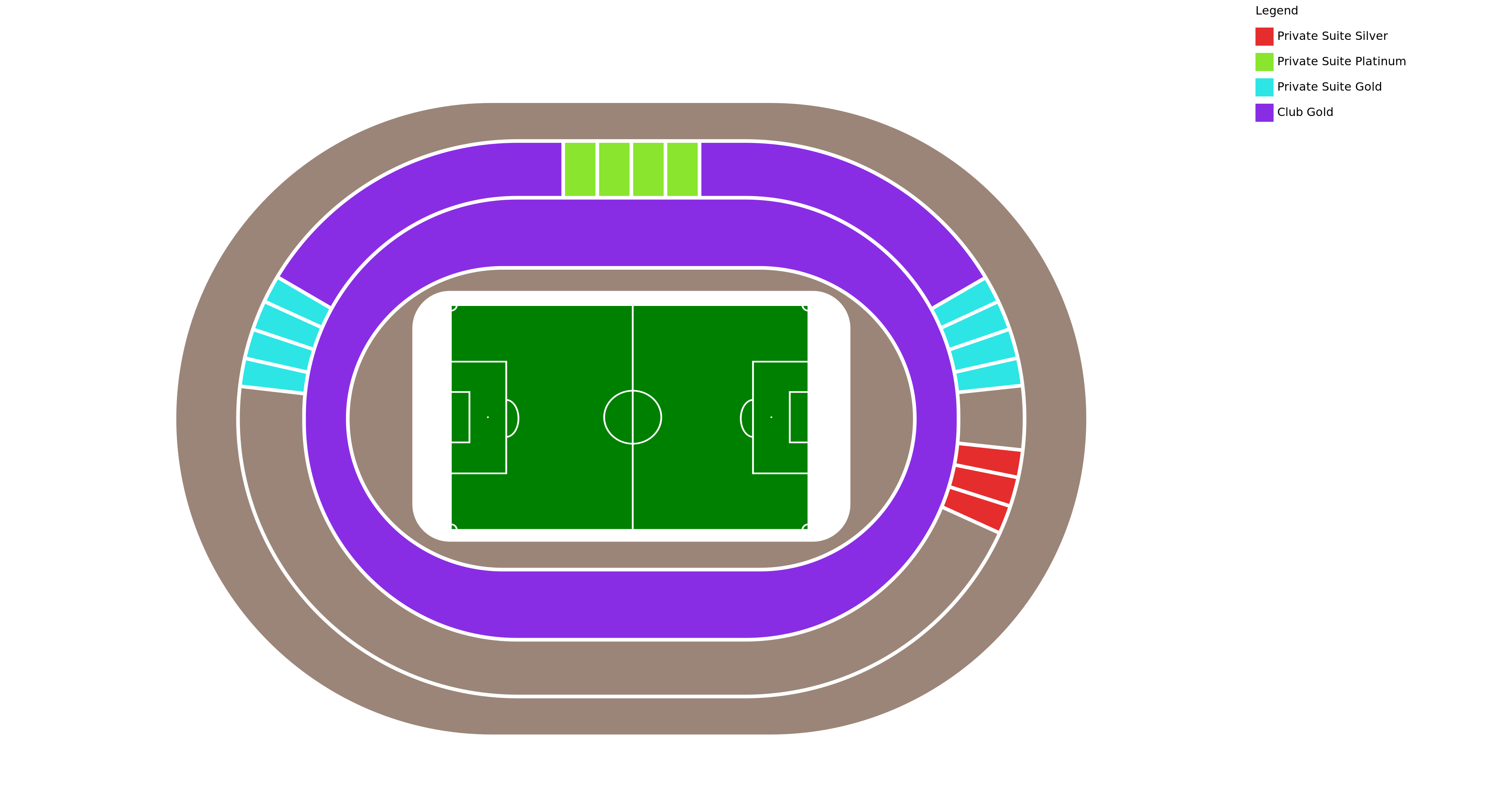Venue map with category legend