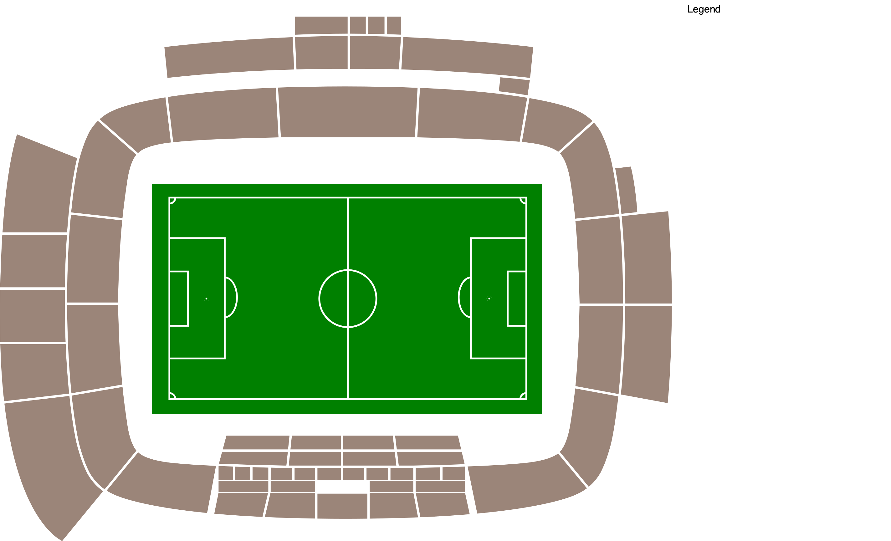Venue map with category legend