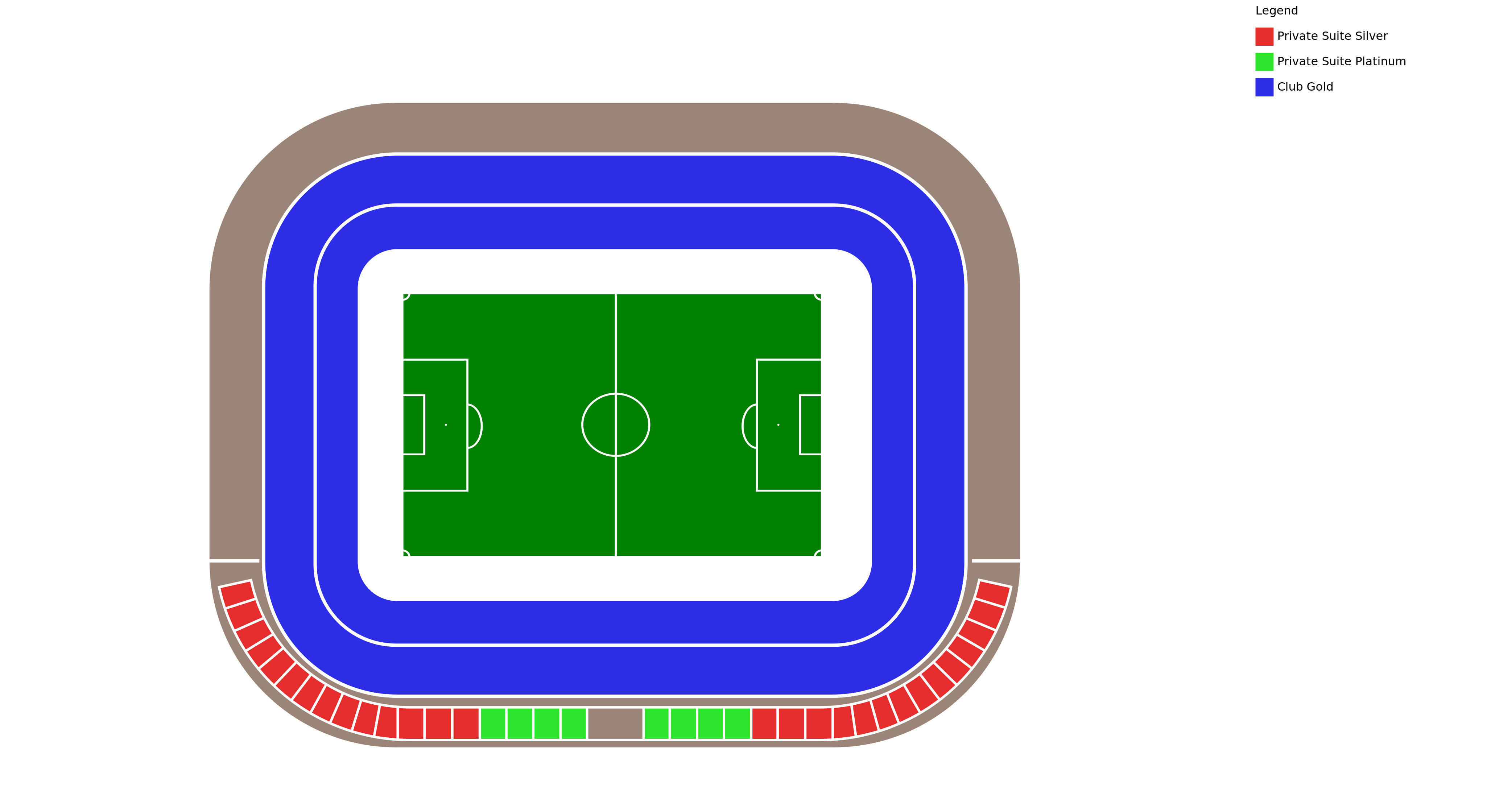 Venue map with category legend