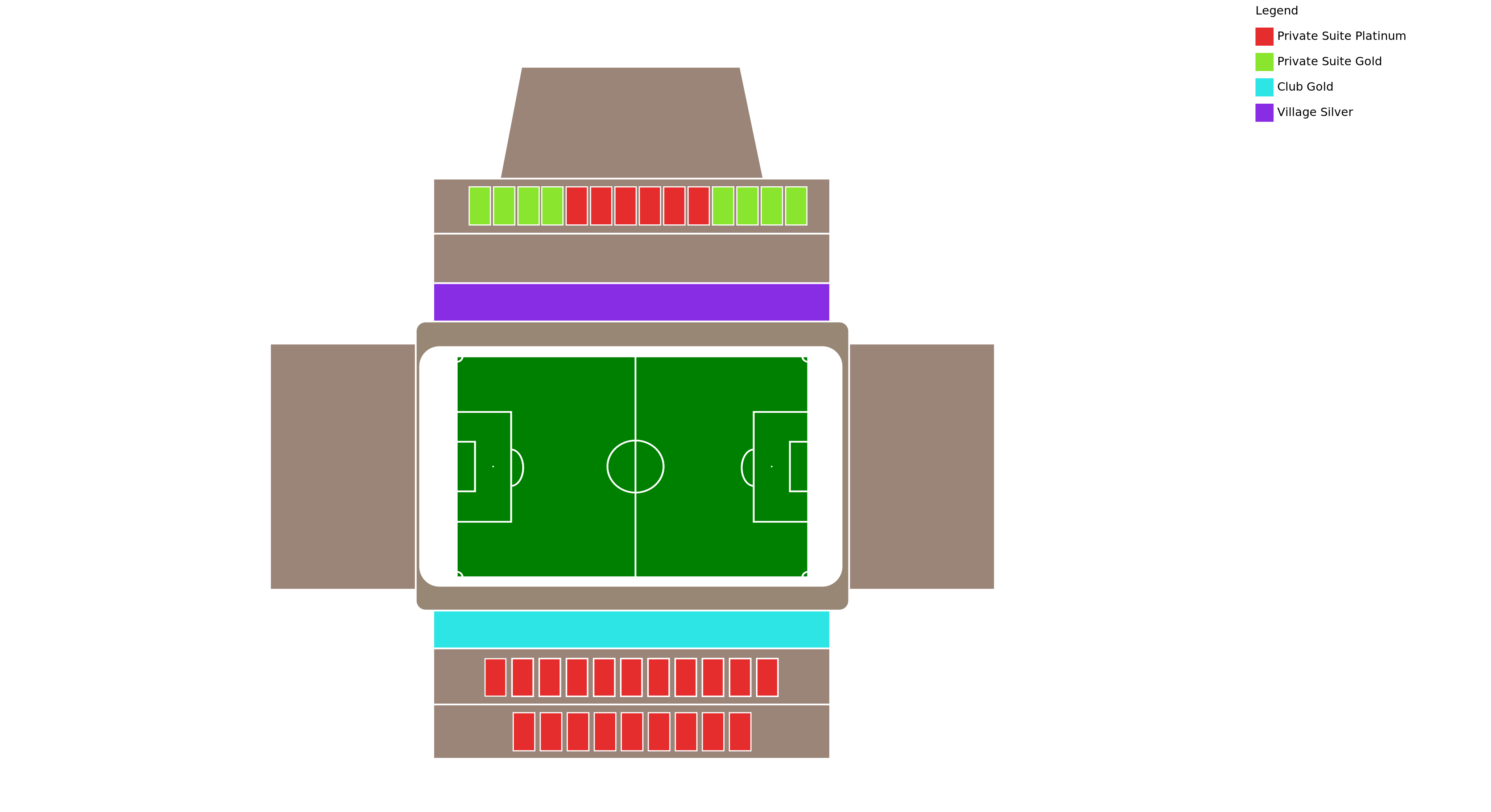 Venue map with category legend
