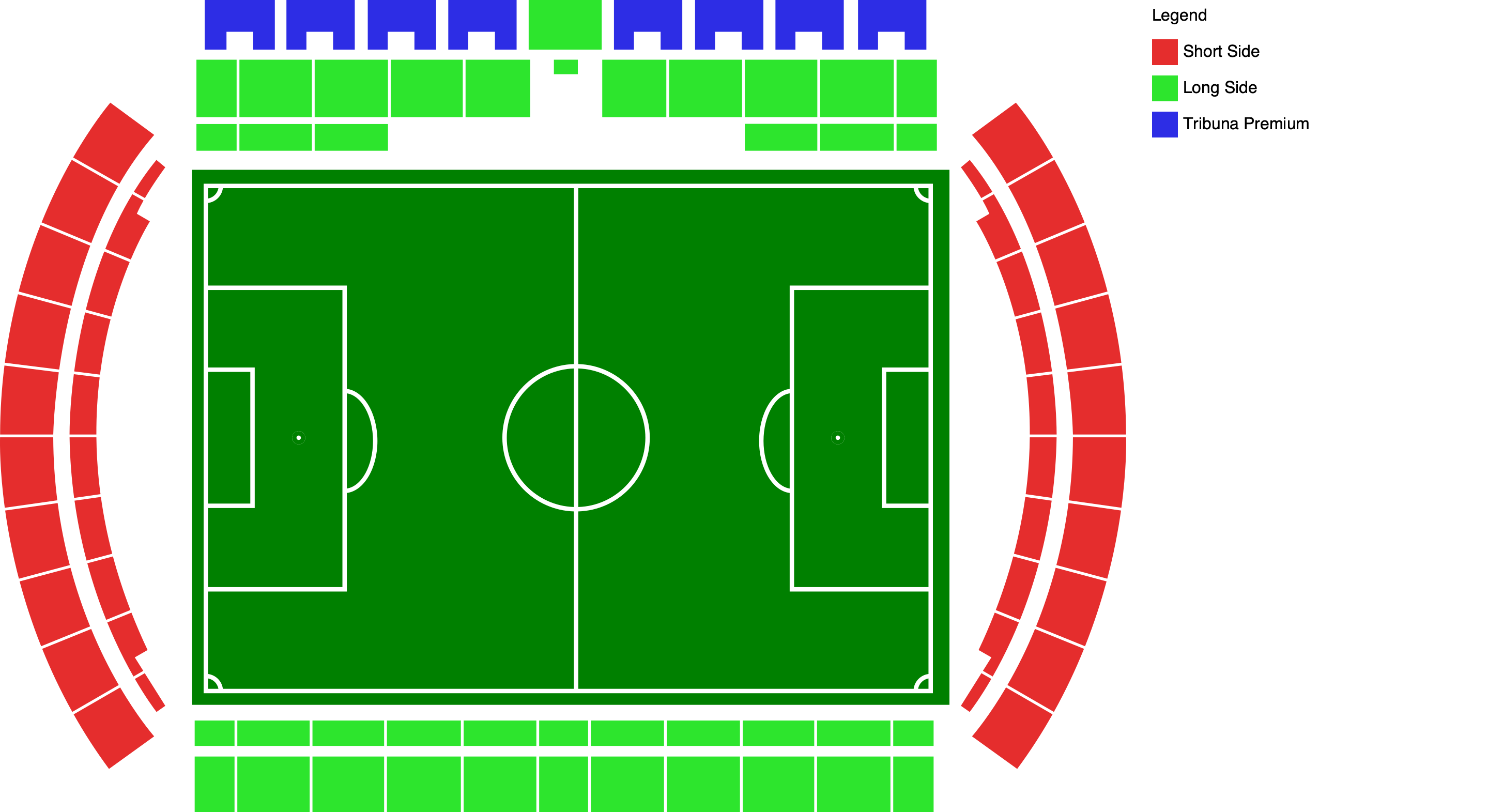 Venue map with category legend