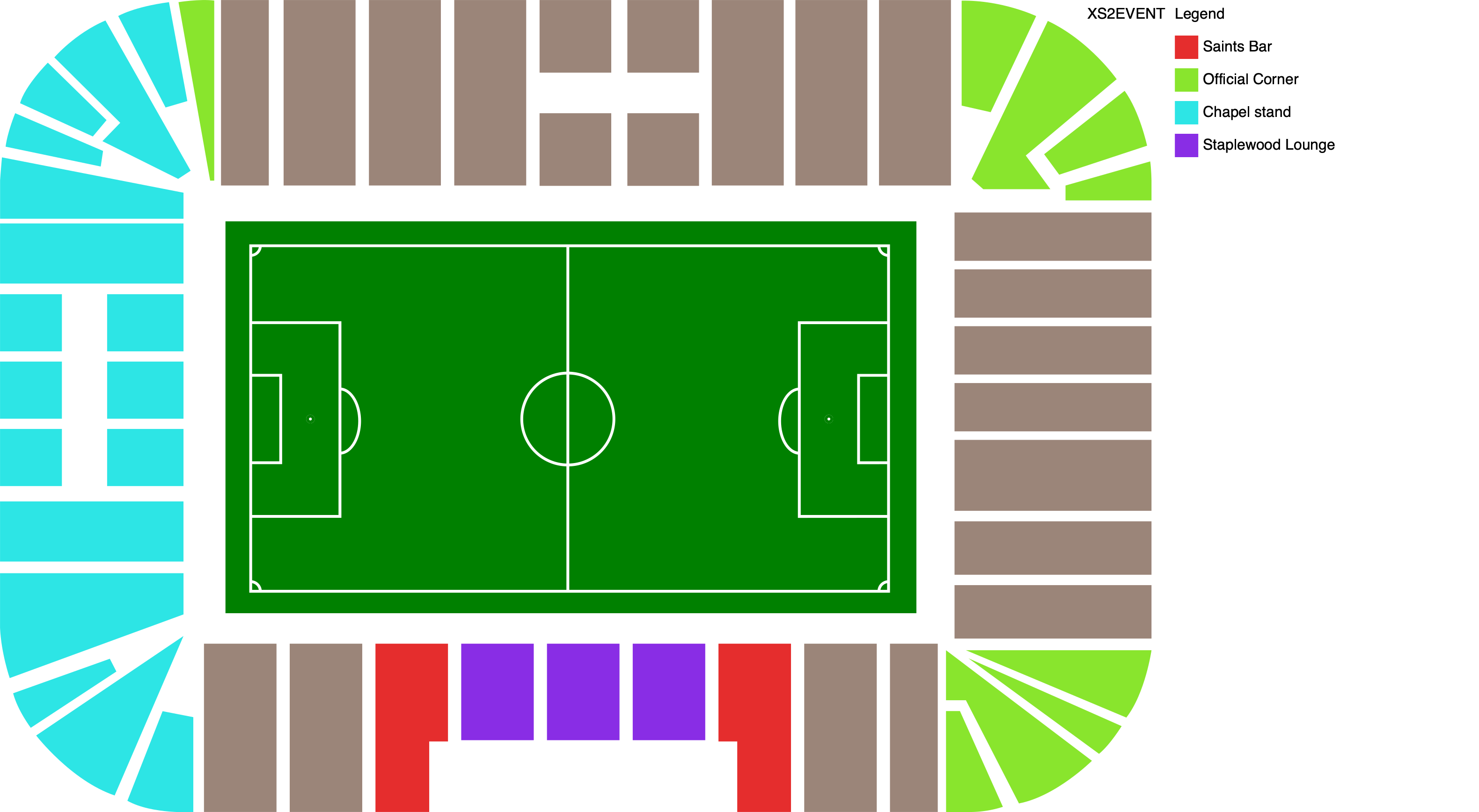 Venue map with category legend