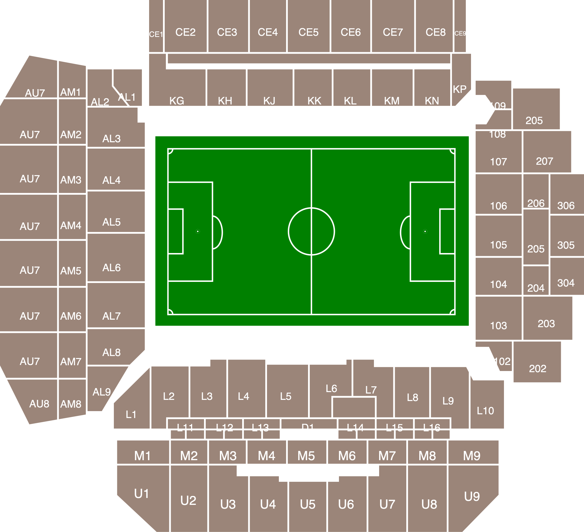 Anfield venue plan