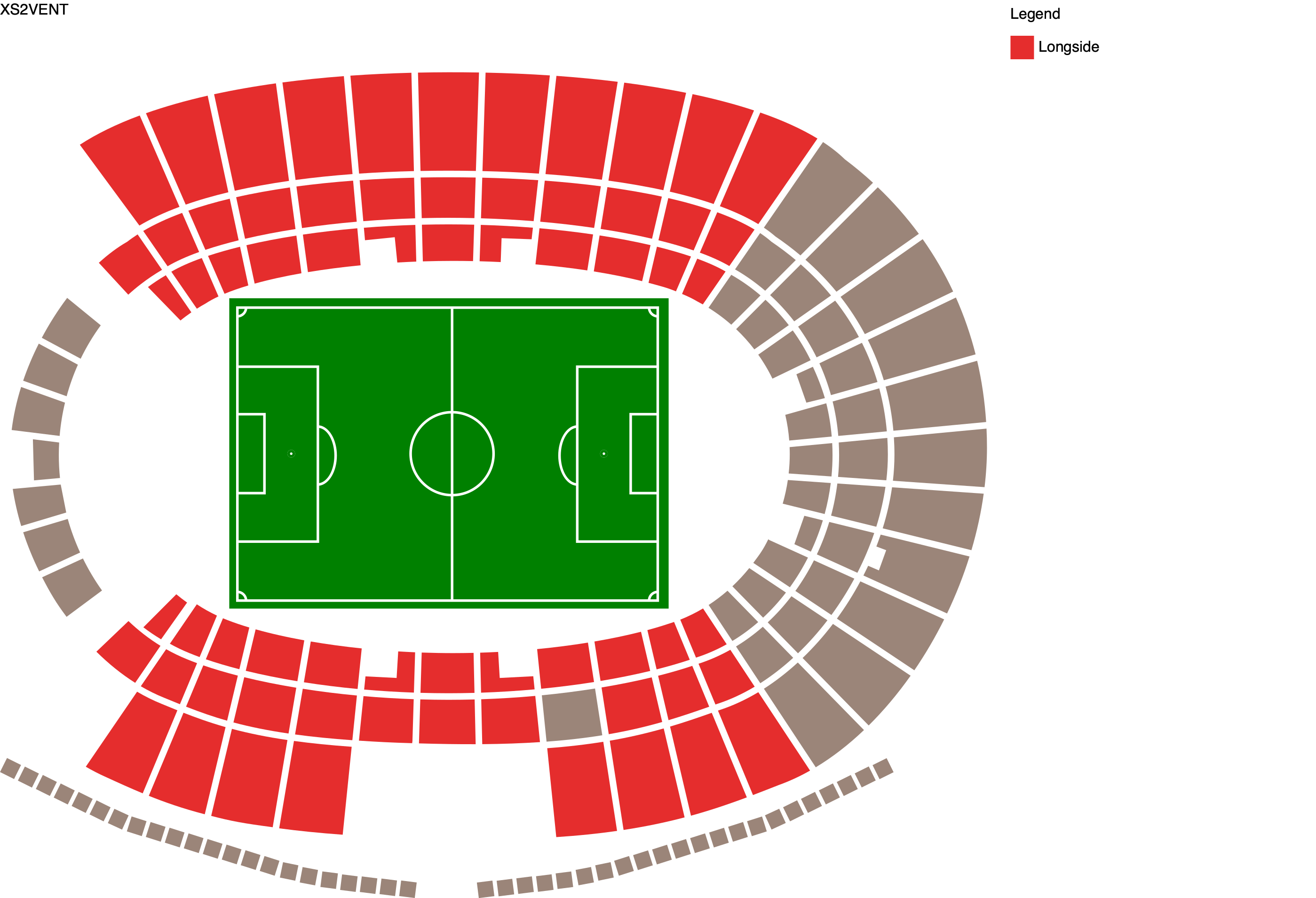 Venue map with category legend