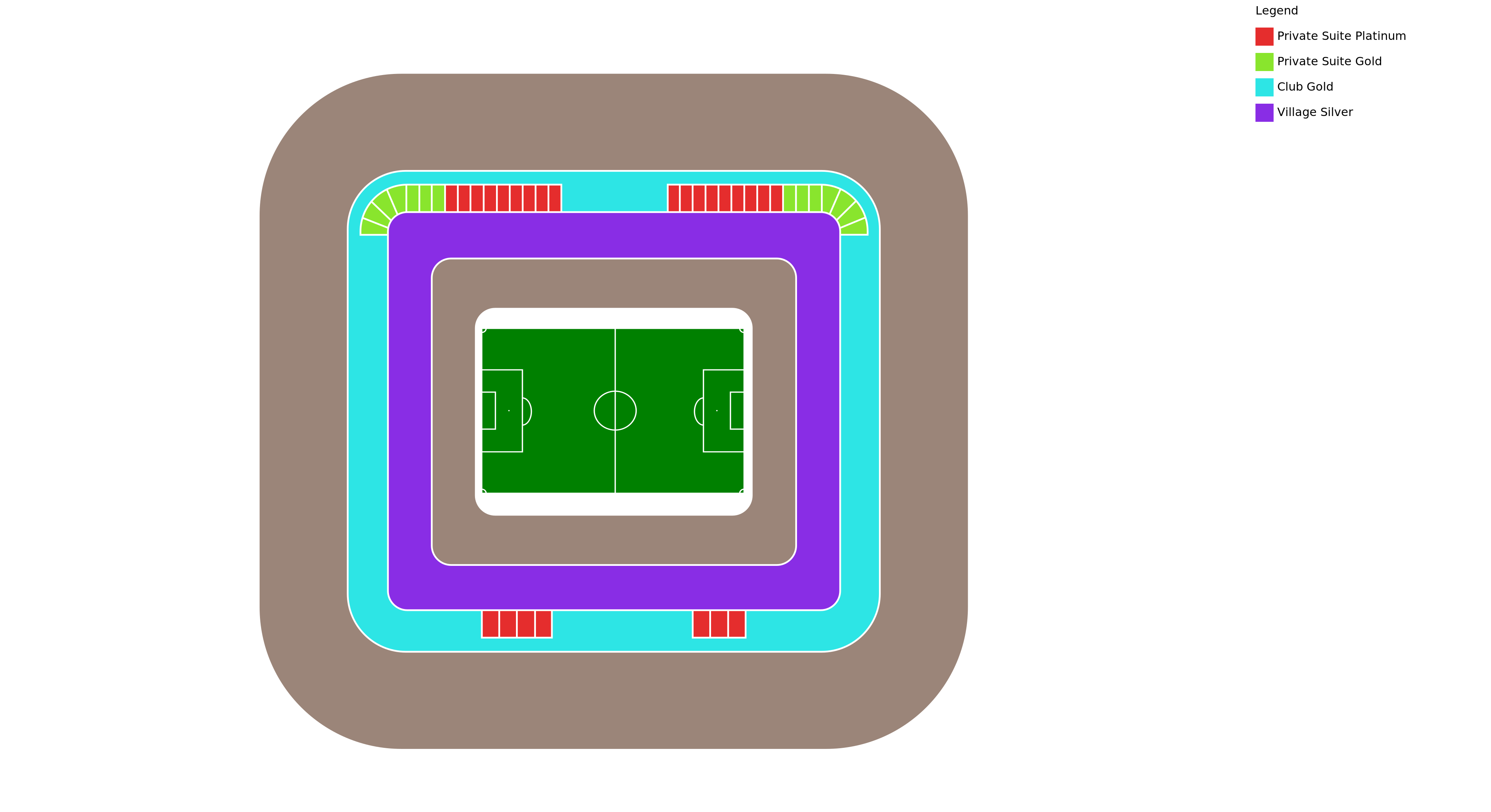 Venue map with category legend