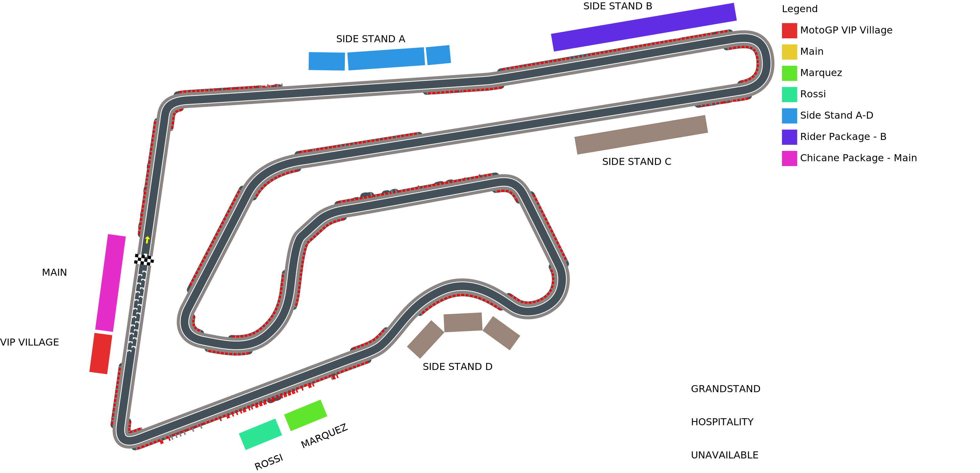 Venue map with category legend