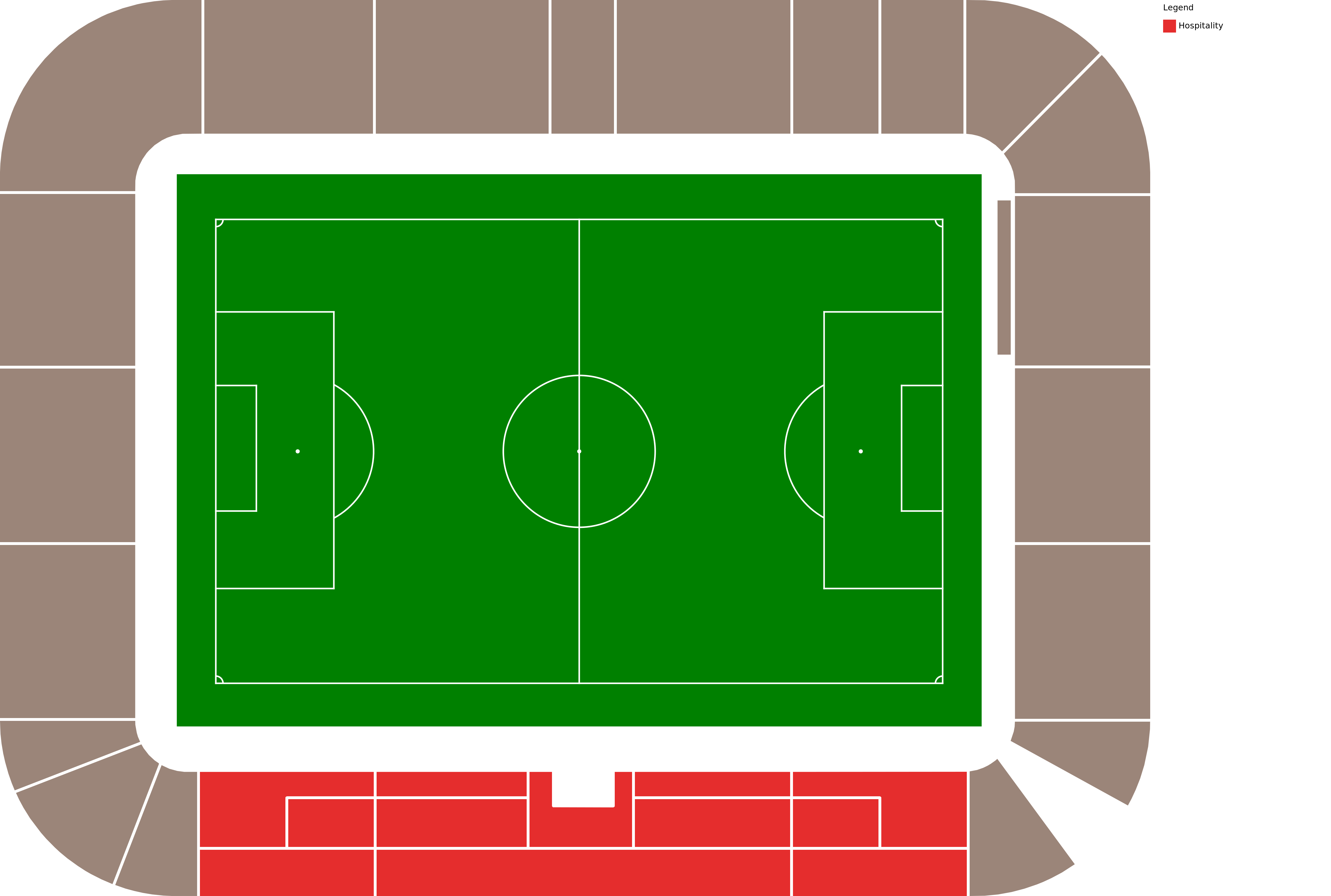 Venue map with category legend