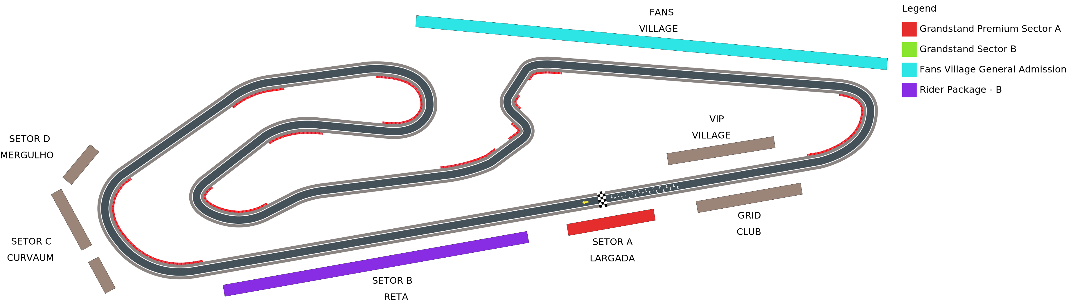 Venue map with category legend