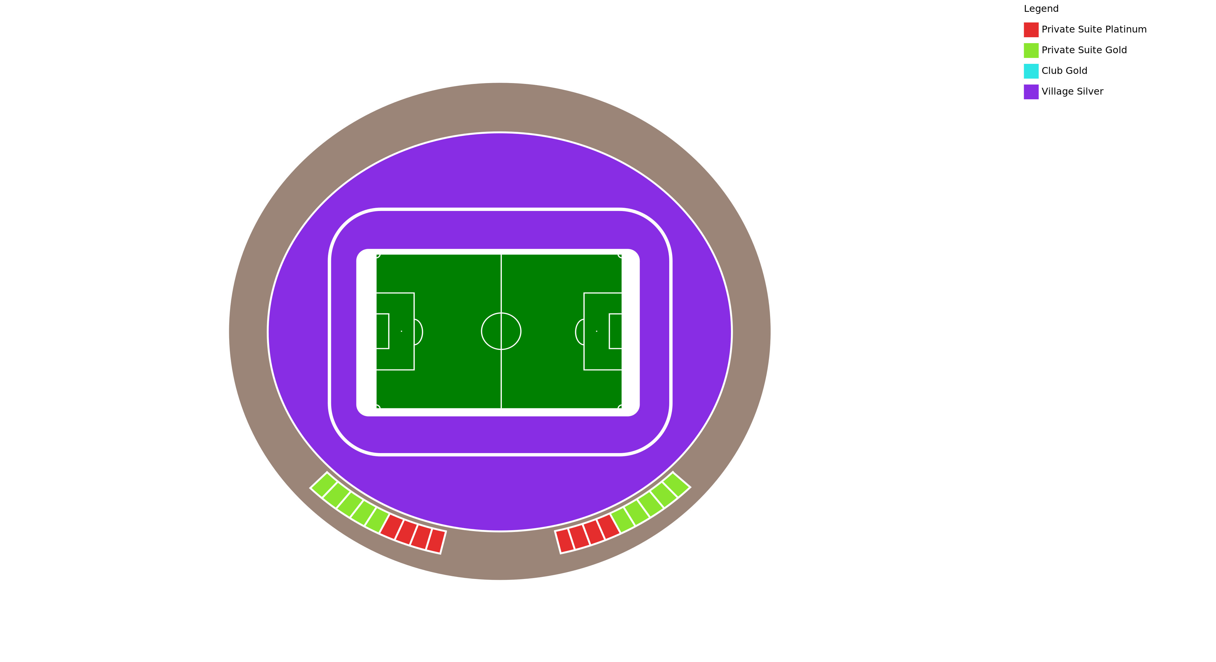 Venue map with category legend